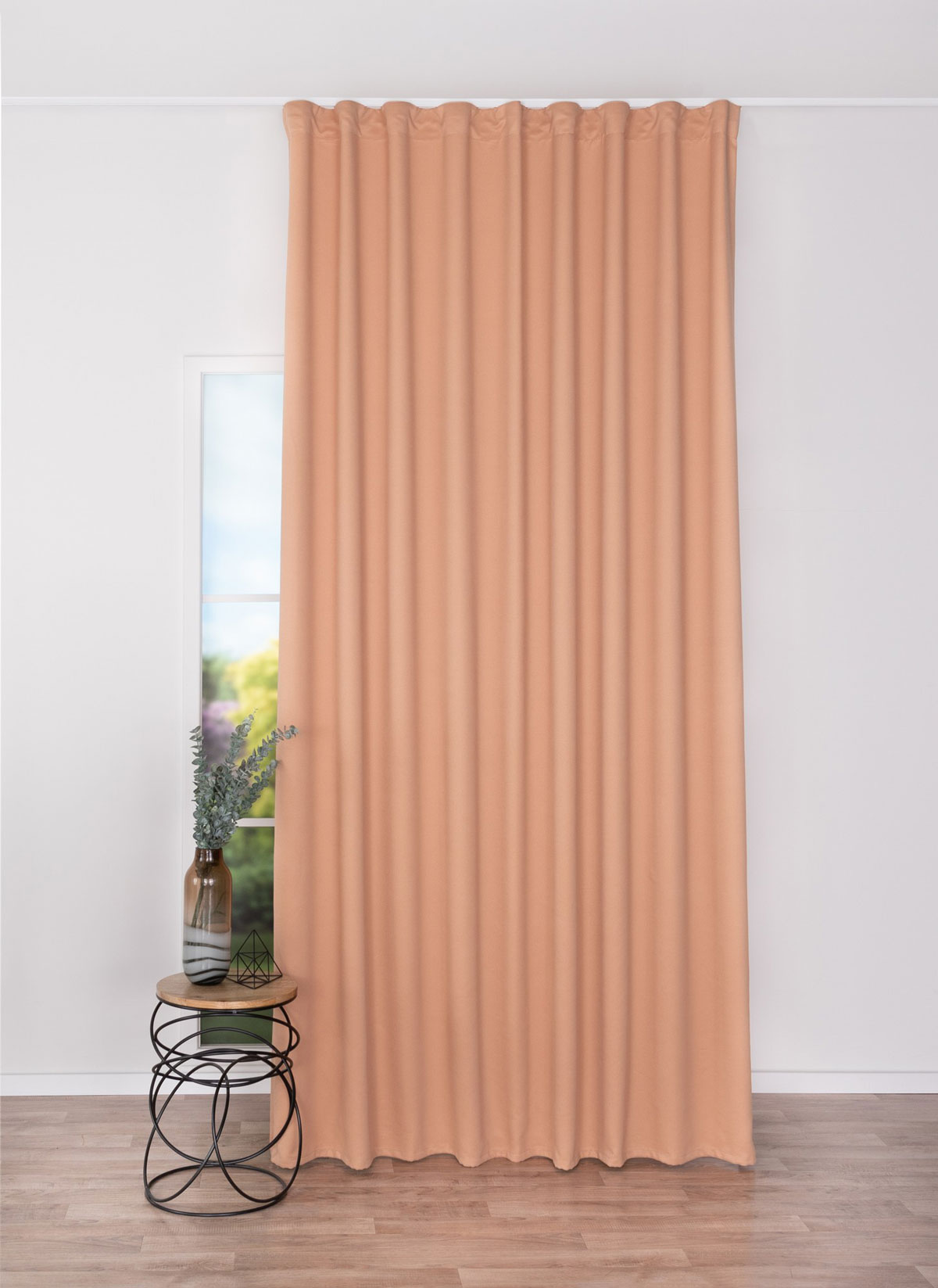 modern brown print curtain