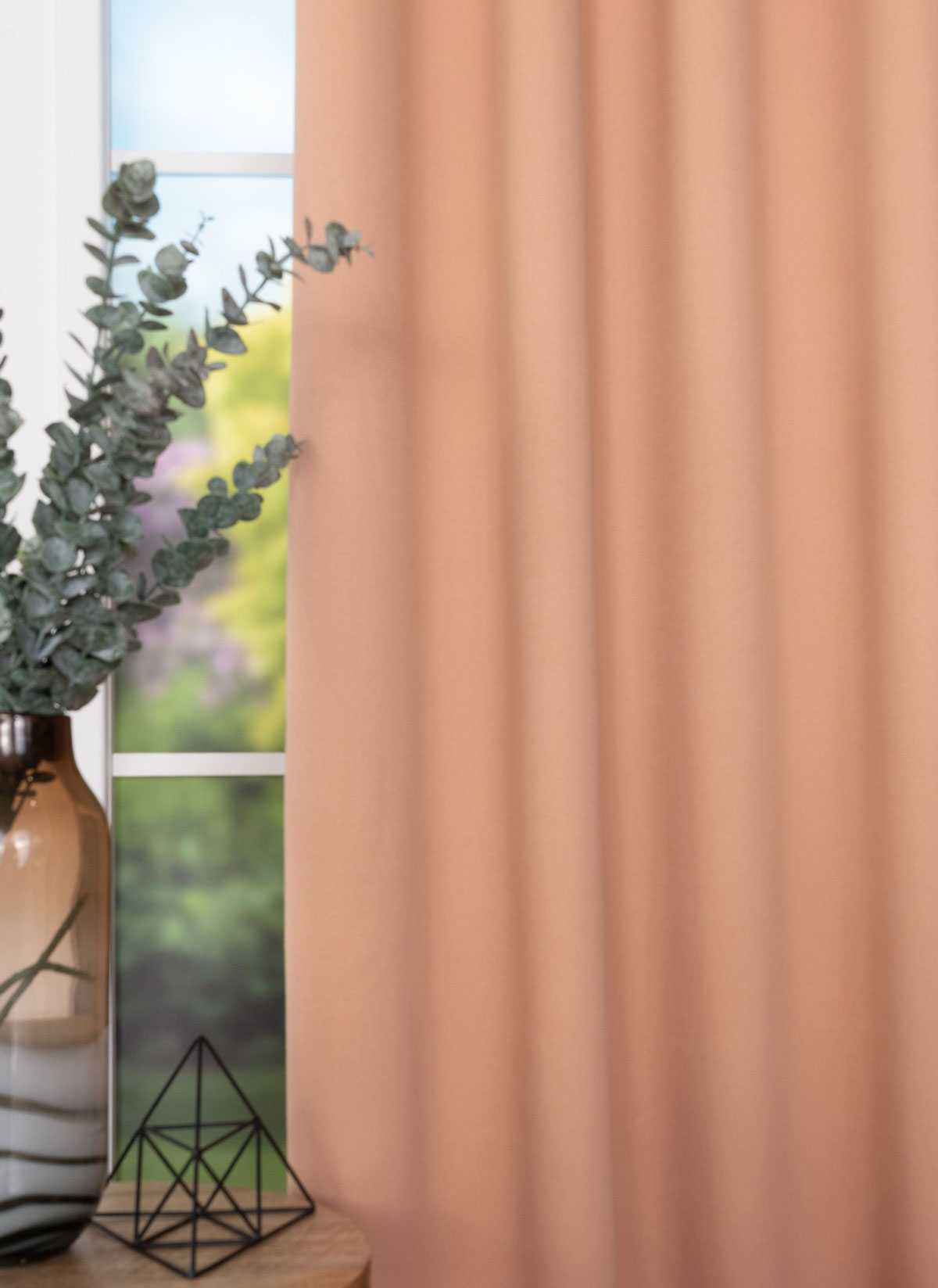 modern brown print curtain