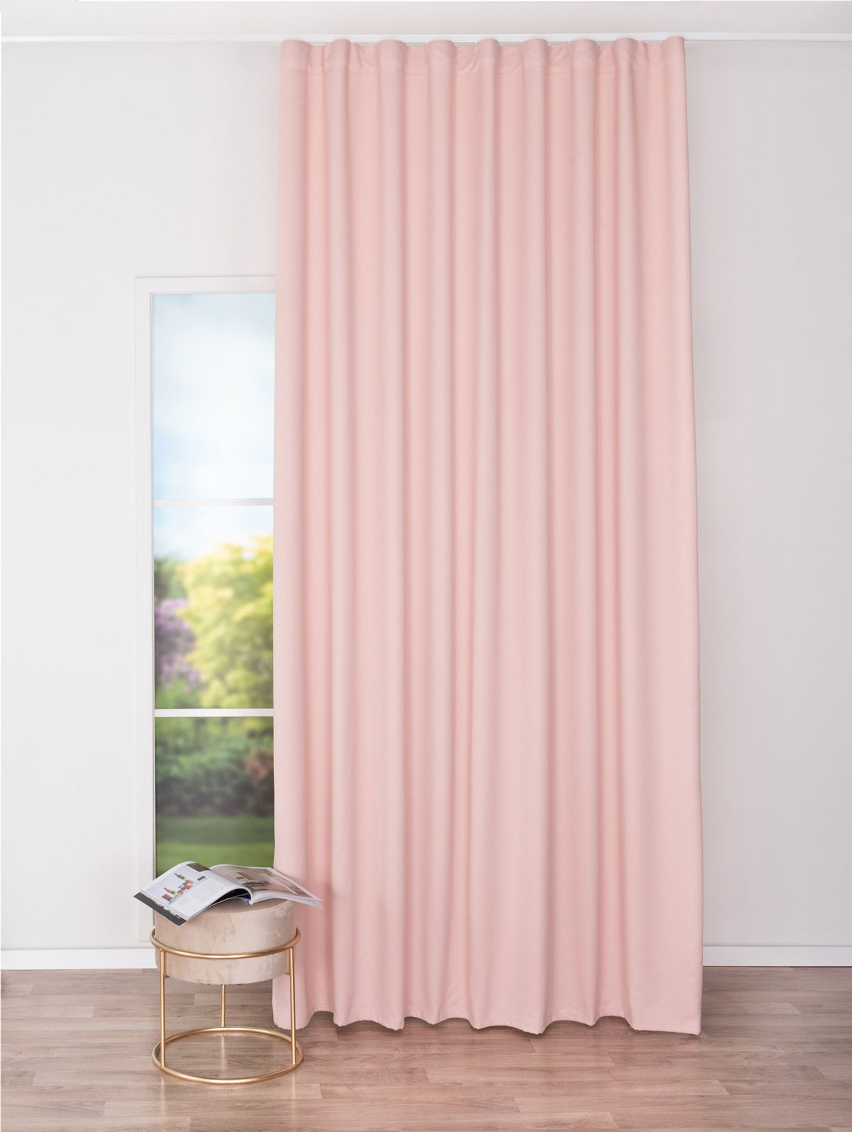 modern pink print curtain