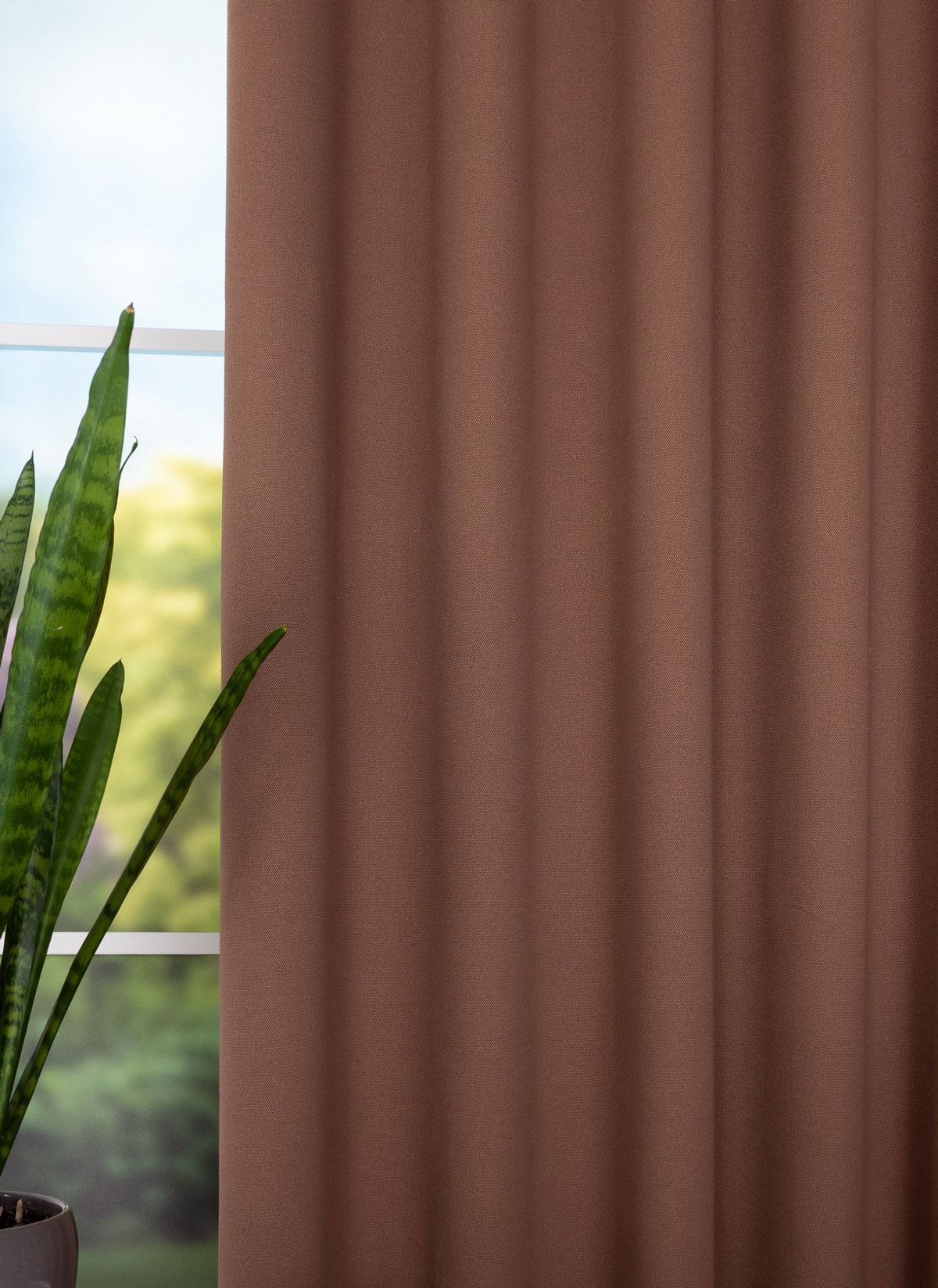 modern brown print curtain