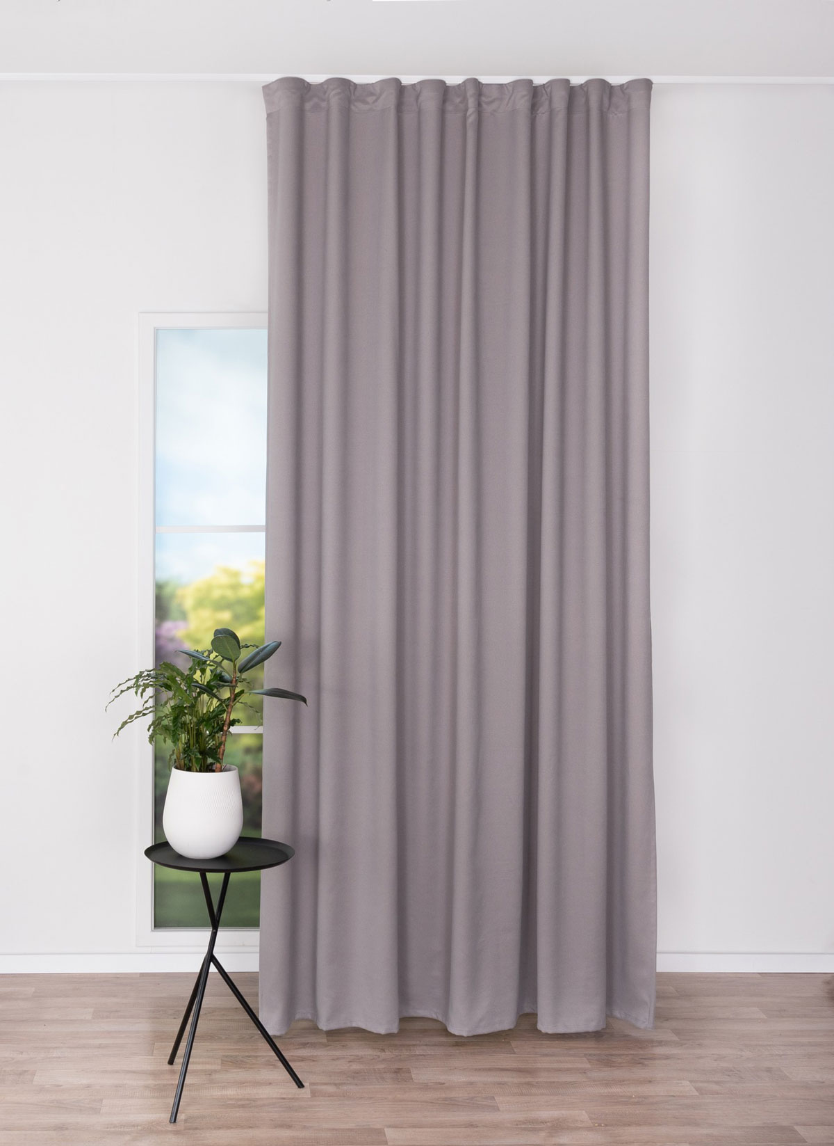 modern grey print curtain