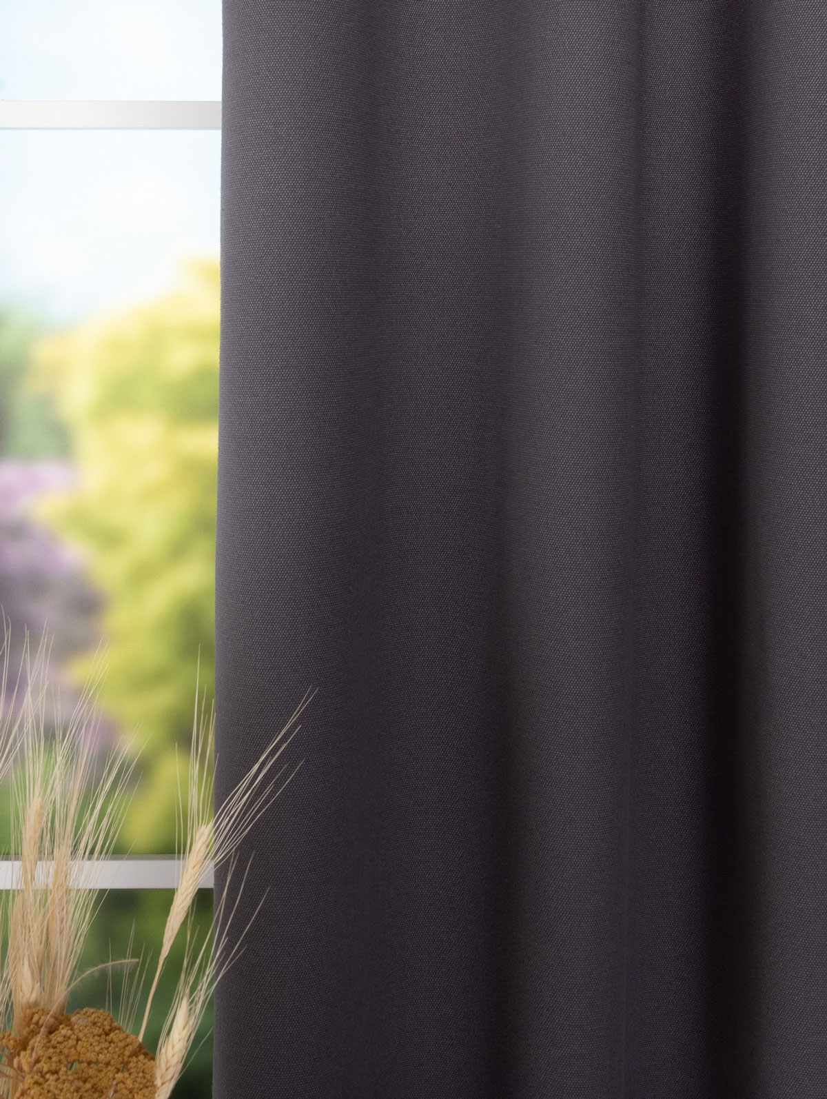 modern grey print curtain