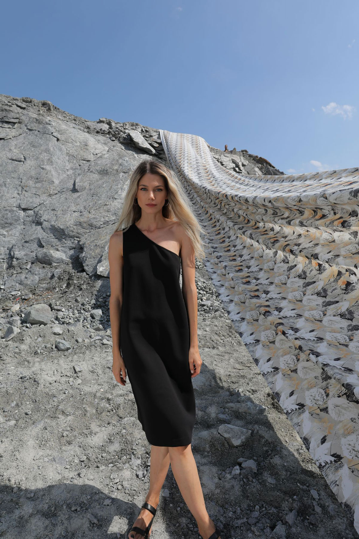 proza beige print curtain