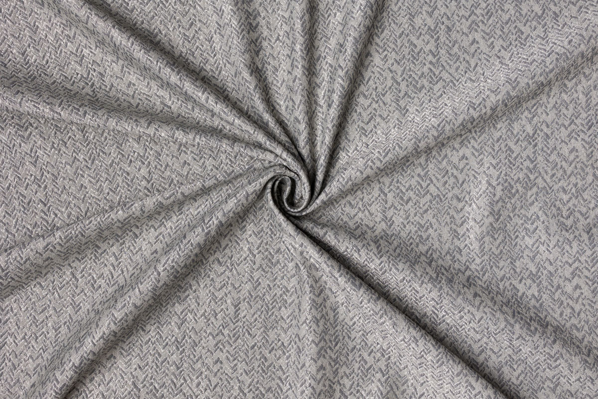 zen grey print curtain