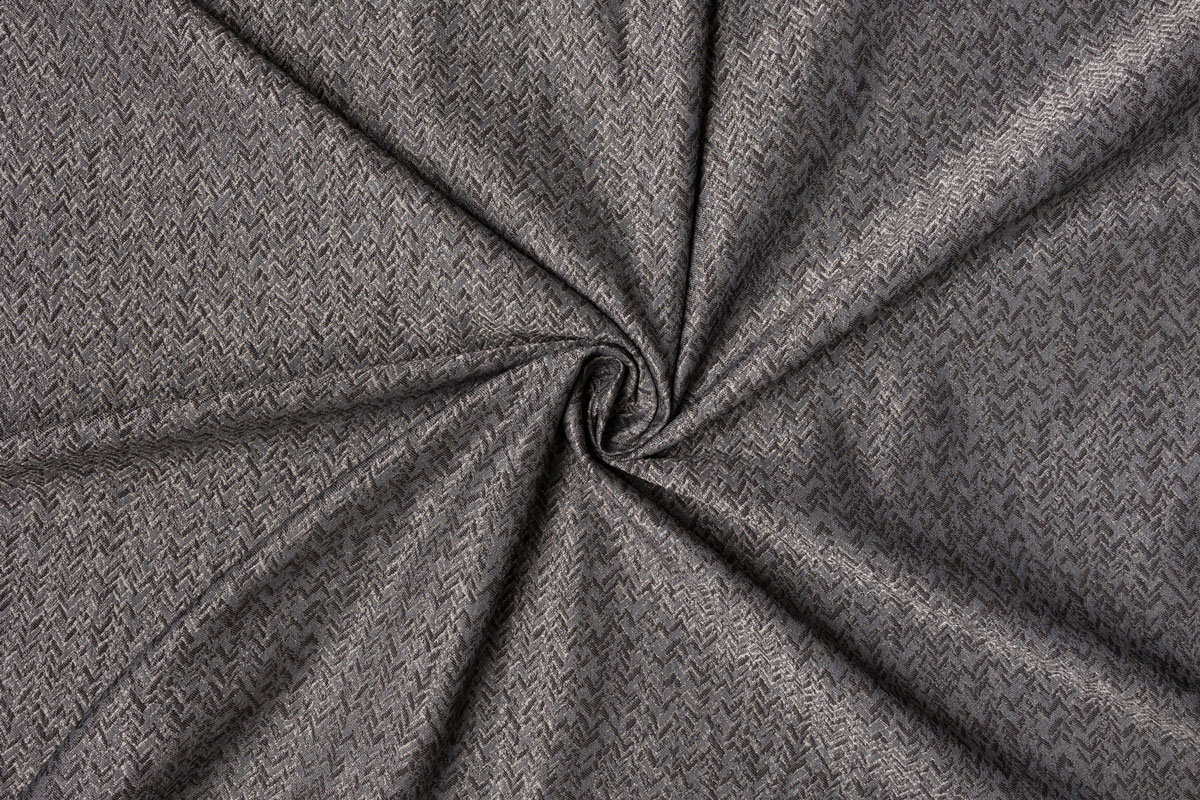 zen grey print curtain