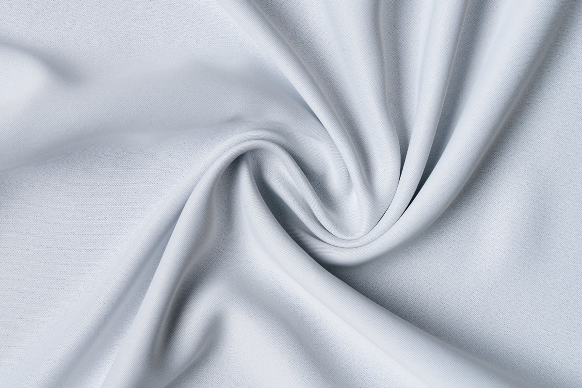 blackout white print curtain