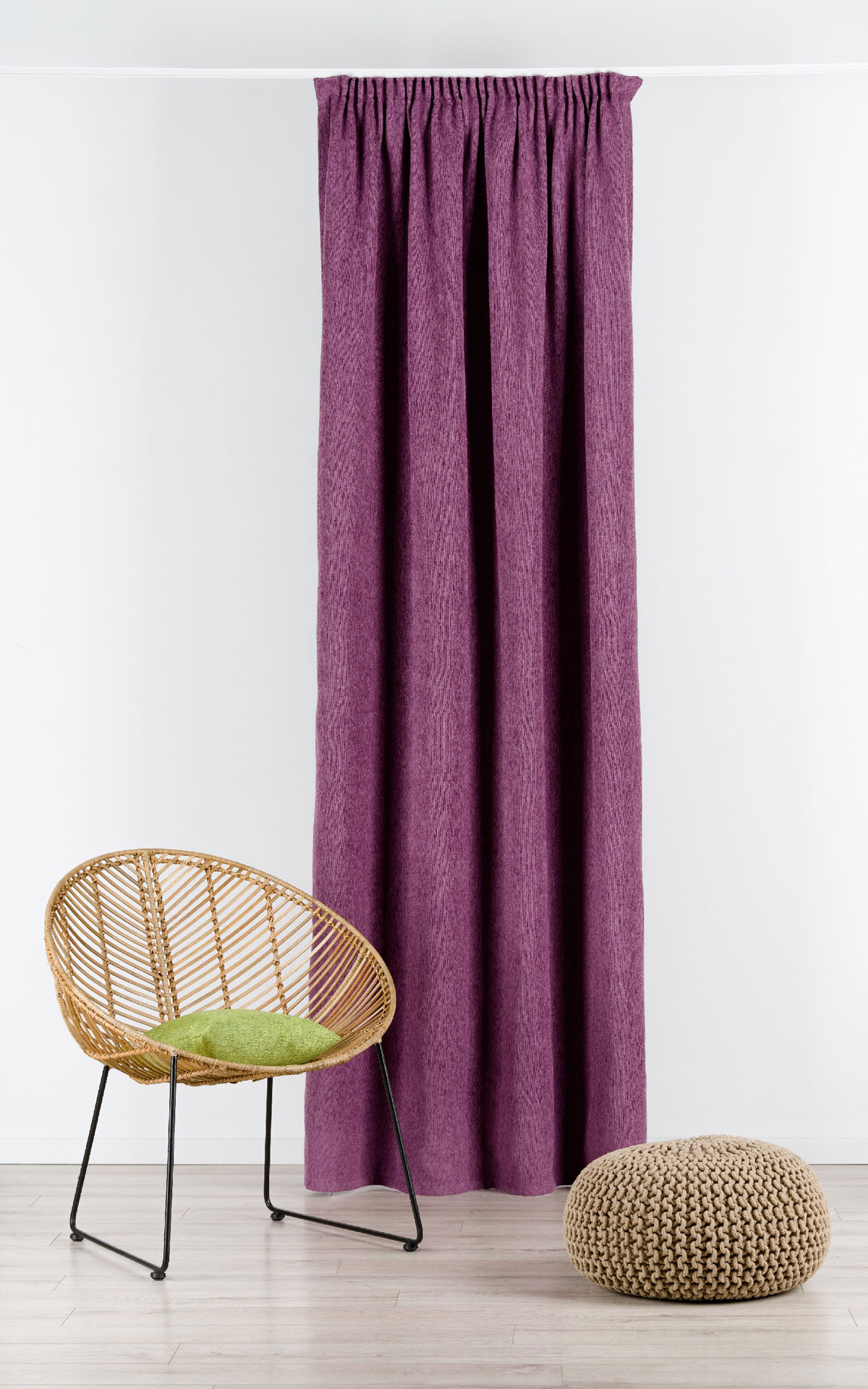 jennifer purple print curtain