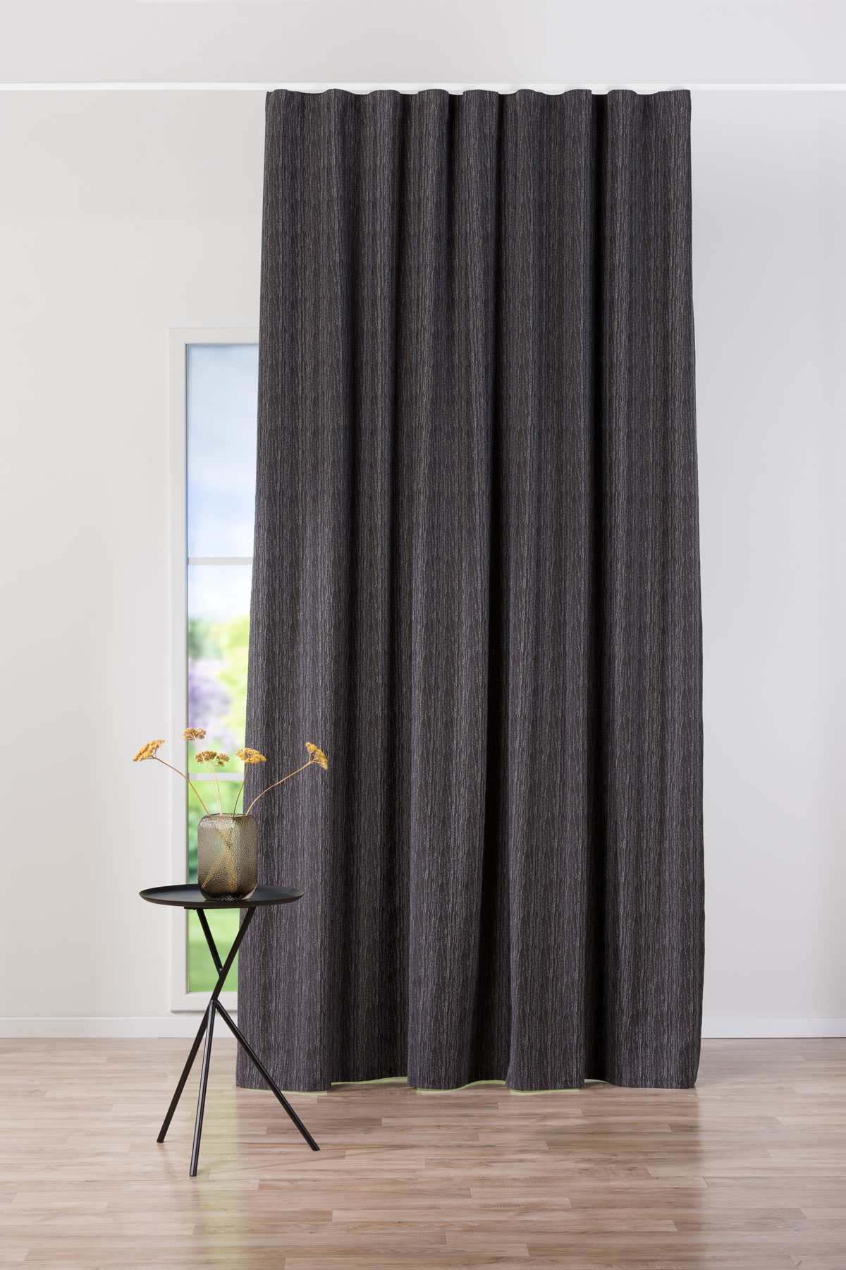 nordic grey print curtain
