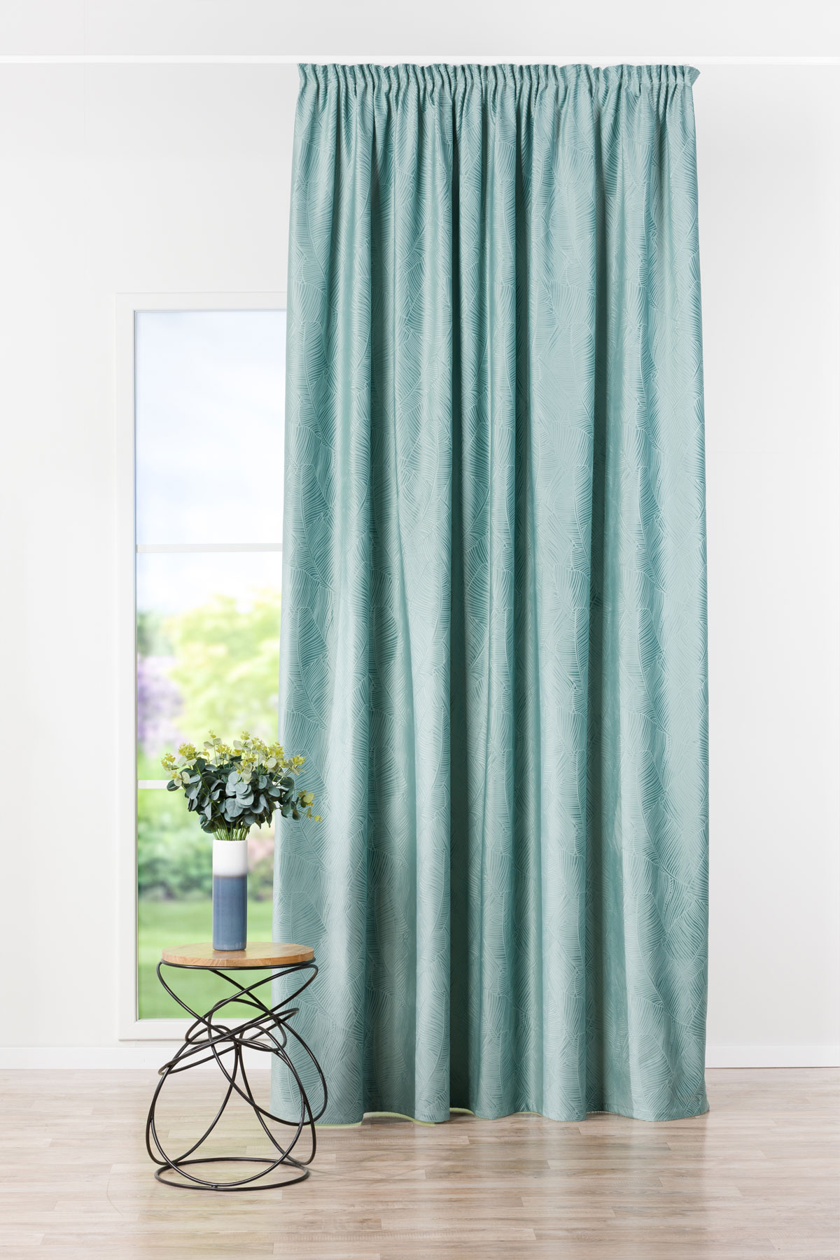 biaritz blue print curtain