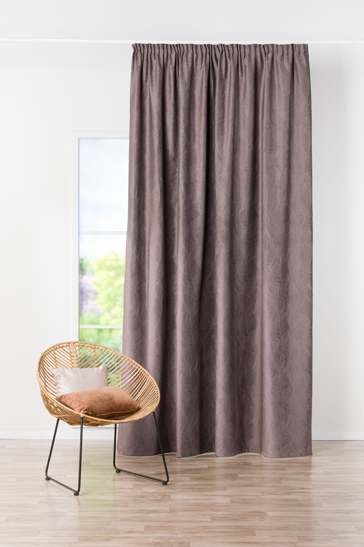 biaritz brown print curtain