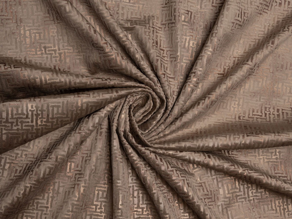 mars brown print curtain
