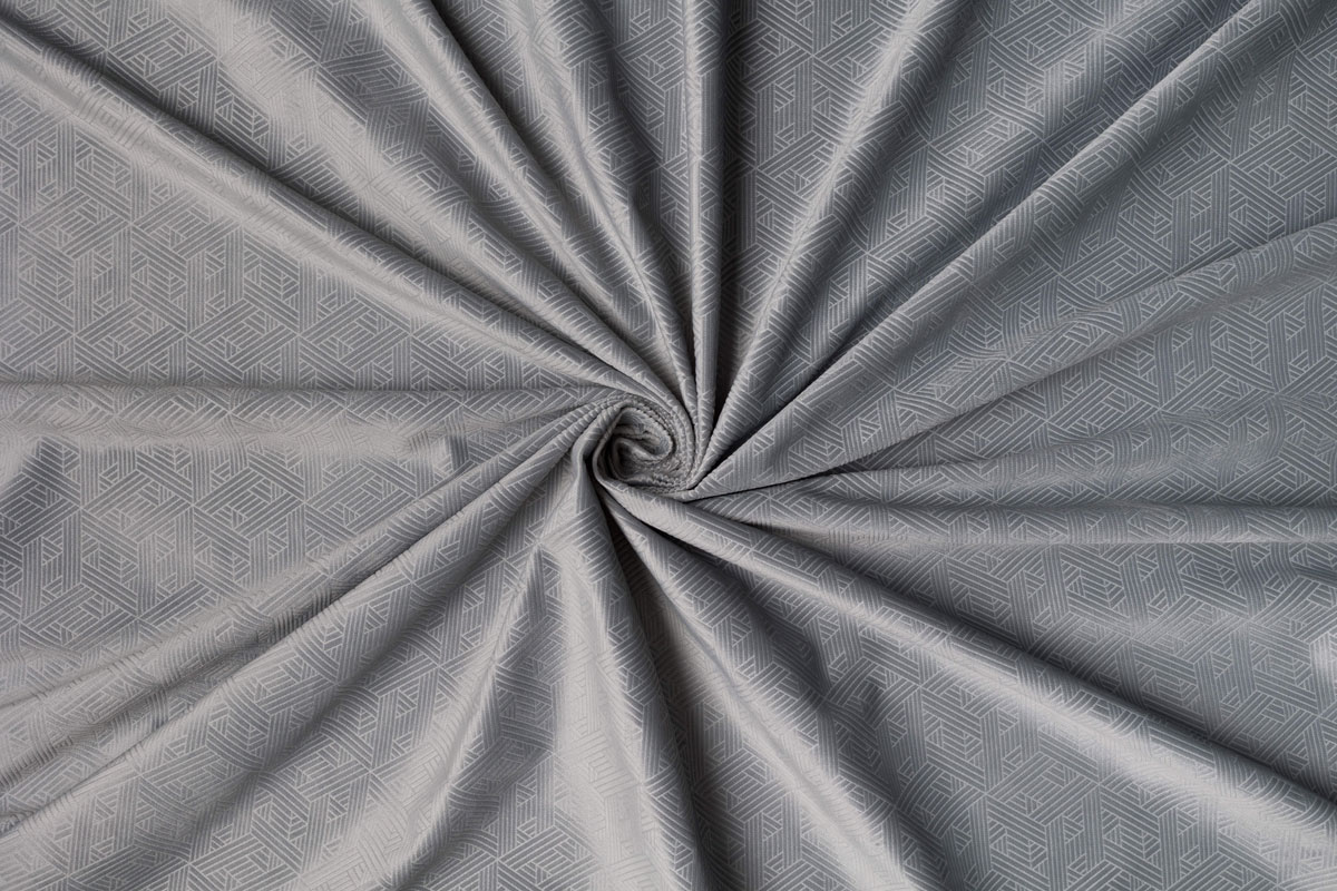 roma grey print curtain