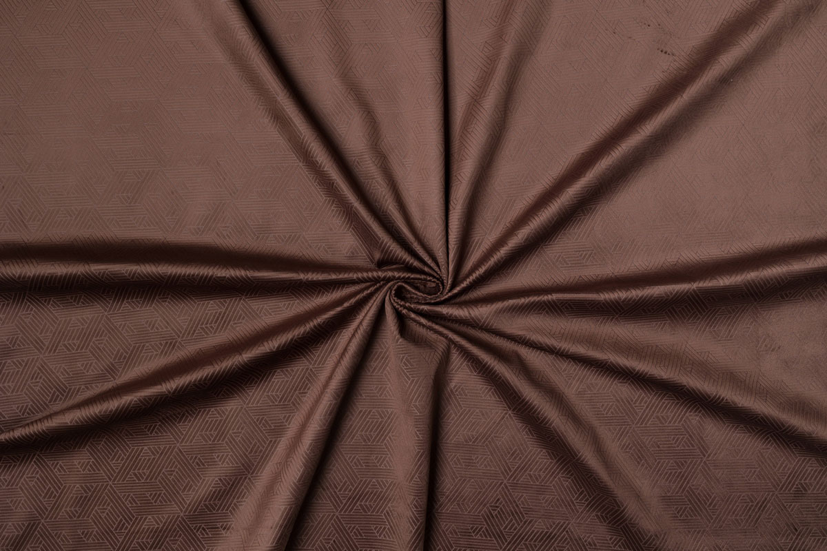 roma brown print curtain