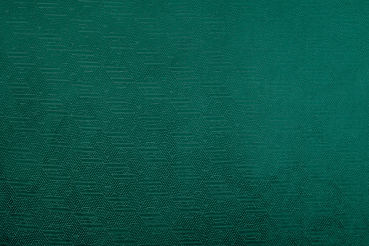 roma green print curtain