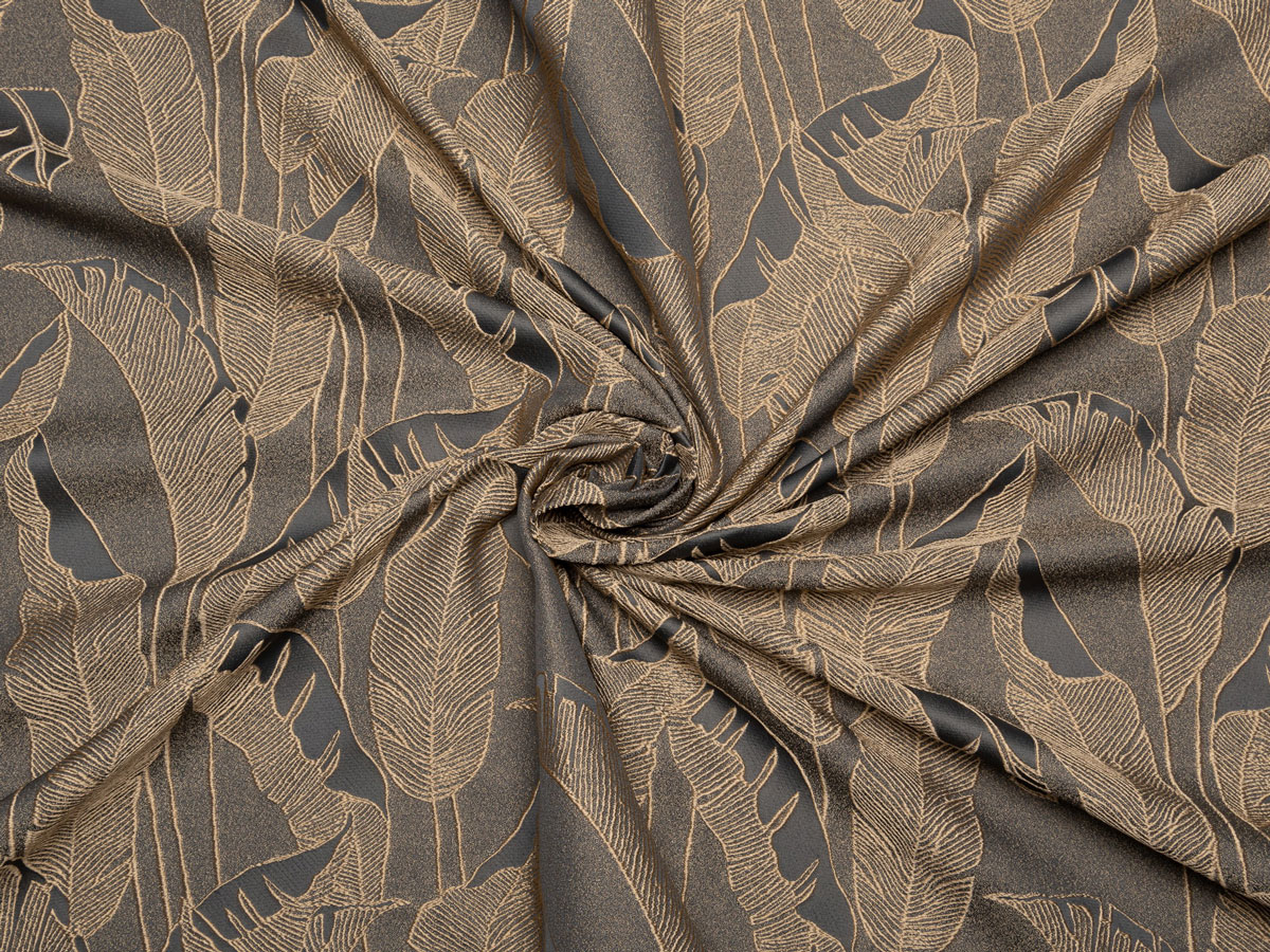 guyana brown print curtain