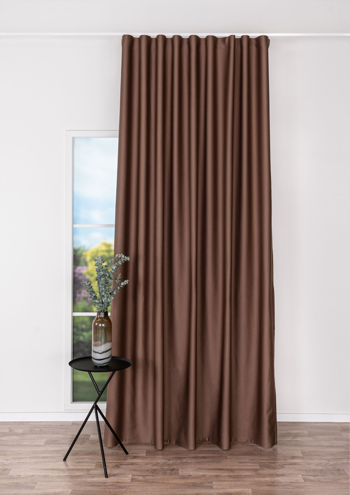 sydney brown print curtain