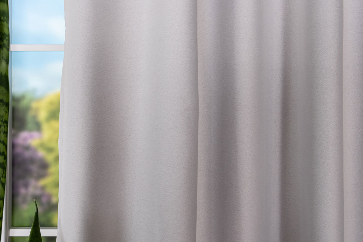 sydney white print curtain