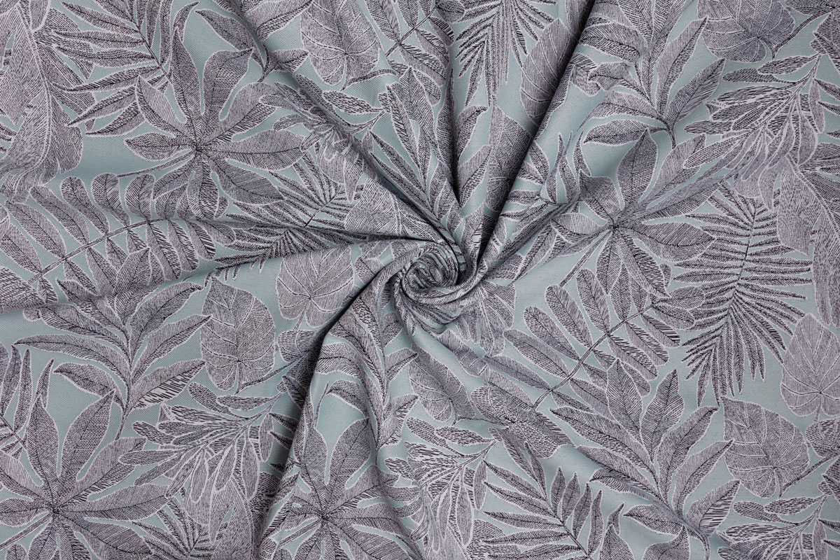 sonos green print curtain