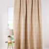 tetra yellow print curtain