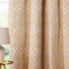 tetra yellow print curtain