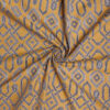 tetra yellow print curtain