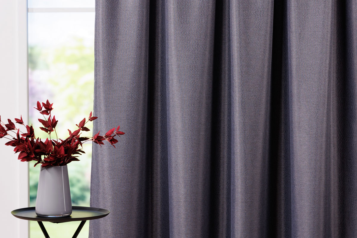 minos black print curtain