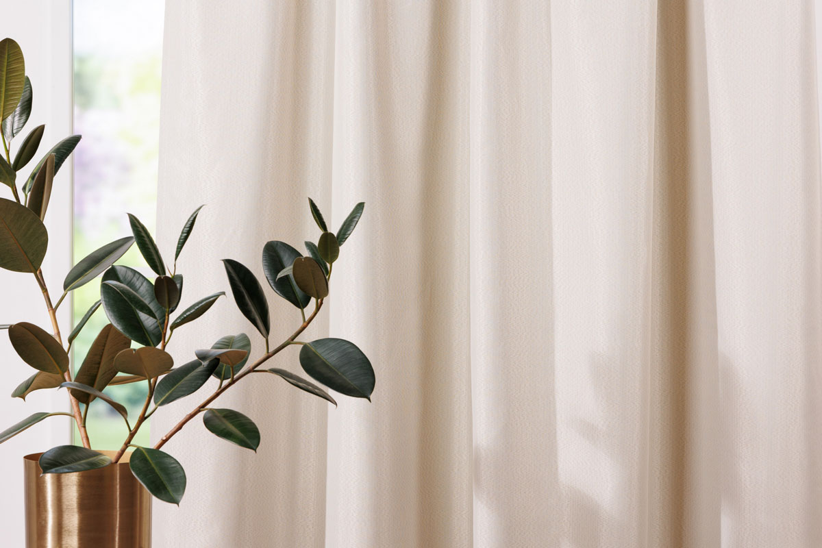 minos beige print curtain