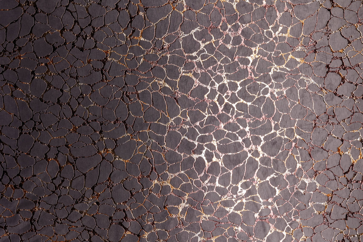 roca grey print curtain