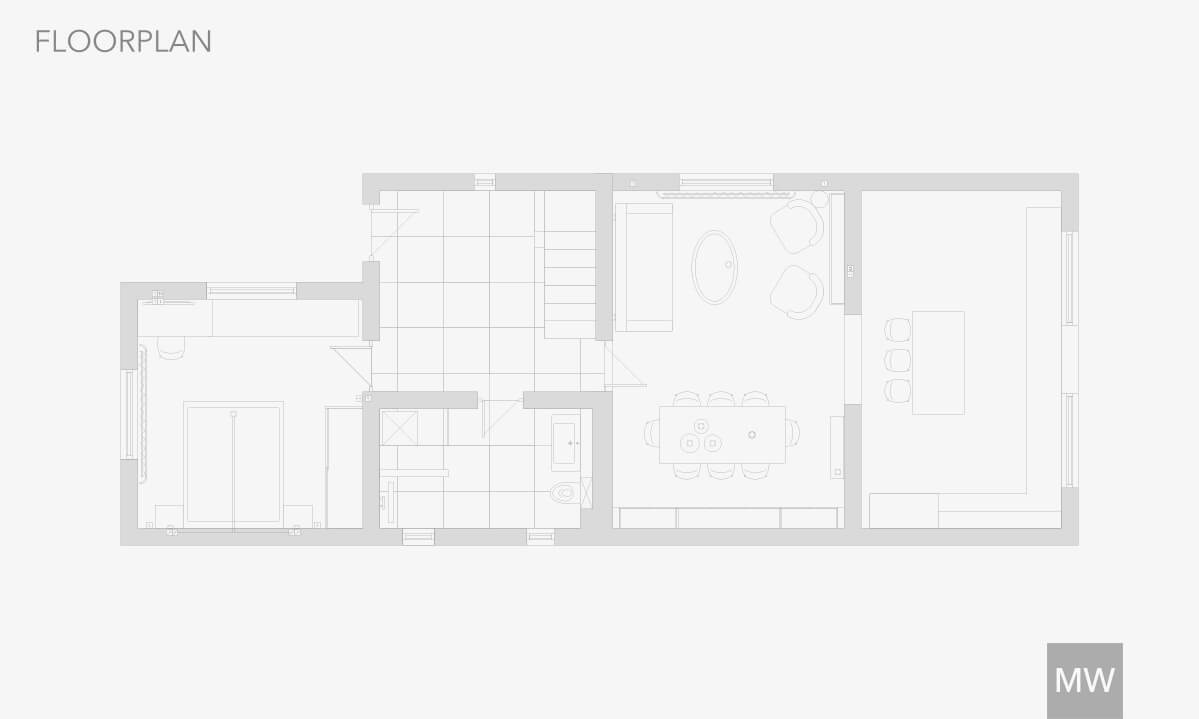 General layout of the space